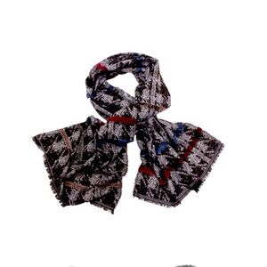 Sciarpa Donna Large Stylish Plaid Scarf for Women or Men 76x25 super soft